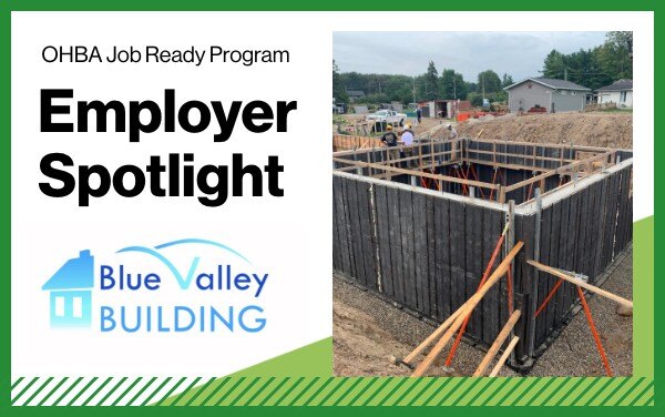 OHBA Job Ready Program reduces the risk of bringing on a new construction hire for Blue Valley Building: